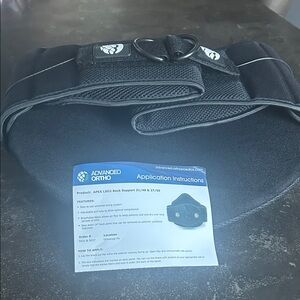 Advanced Ortho Black Back Support Belt